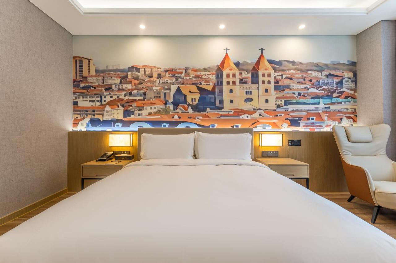 Joy Fall Hotel Jiaozhou ภายนอก รูปภาพ